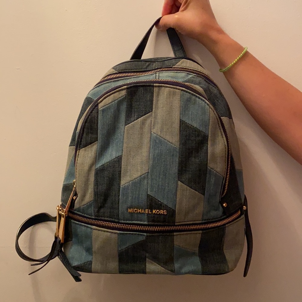 Michael Kors denim backpack